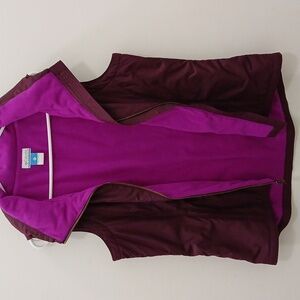 Columbia Women's Fleece Lined Vest Purple  Large